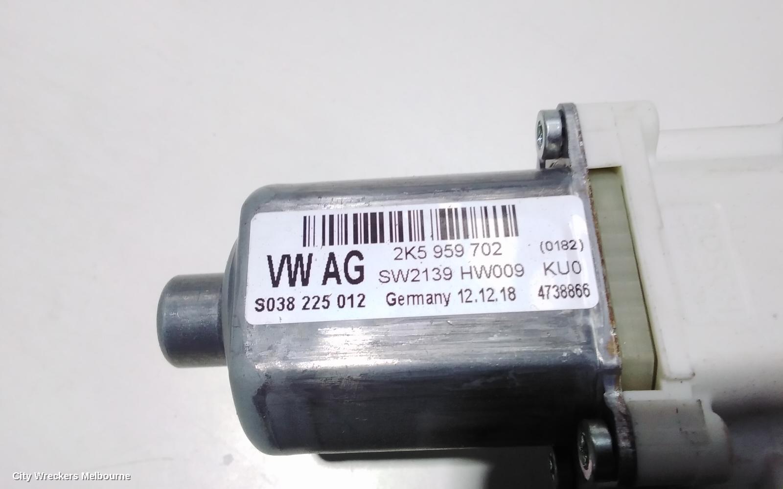 VOLKSWAGEN CADDY LEFT FRONT WINDOW REG/MOTOR, 2KN, POWER, 12/2015 - 02/2021
