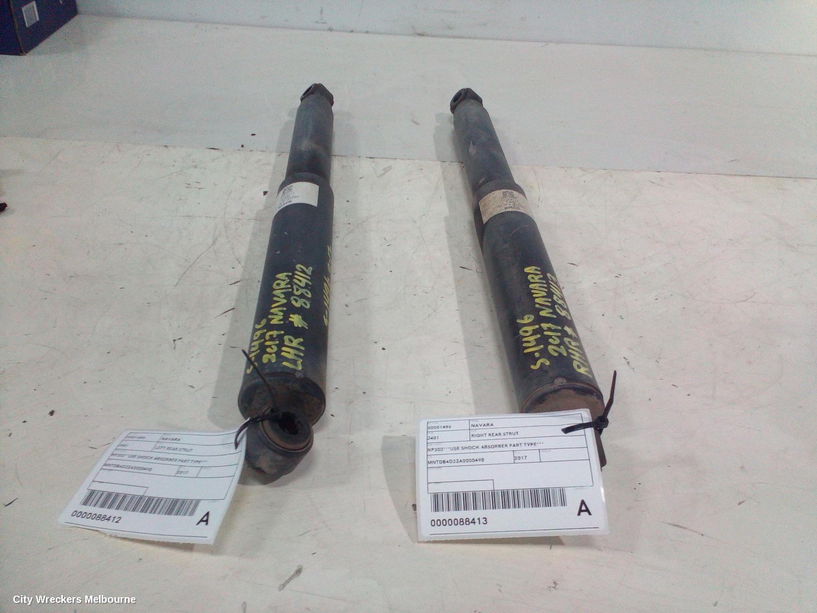 NISSAN NAVARA RIGHT REAR STRUT, NP300***USE SHOCK ABSORBER PART TYPE***