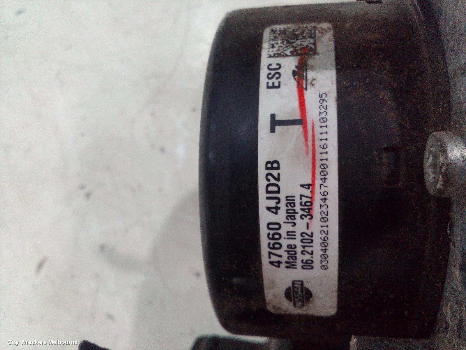 NISSAN NAVARA ABS PUMP/MODULATOR, NP300, P/N 476604JD2B, 05/2015 ONWARDS