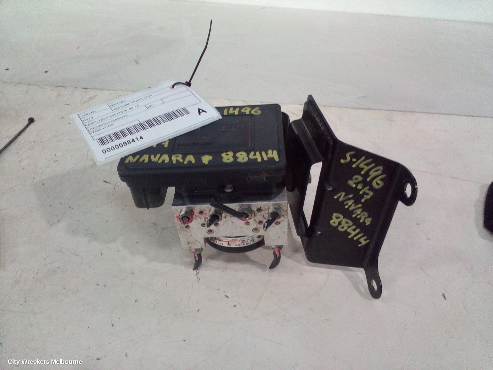 NISSAN NAVARA ABS PUMP/MODULATOR, NP300, P/N 476604JD2B, 05/2015 ONWARDS