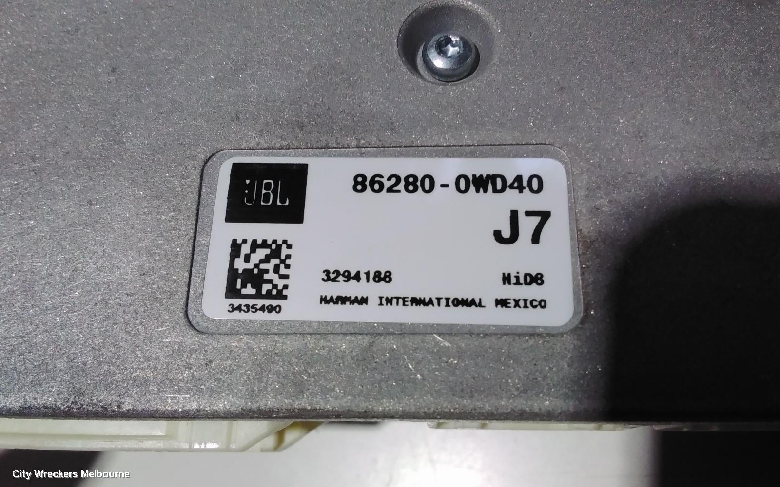 TOYOTA COROLLA RADIO/CD/DVD/SAT/TV, E210, AMPLIFIER, 07/2018 ONWARDS