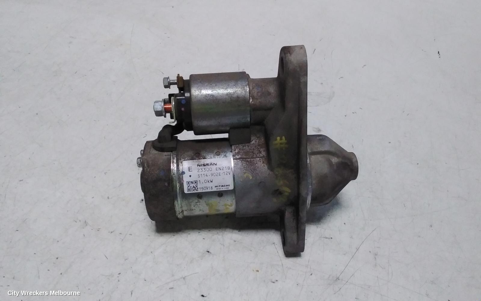 NISSAN PULSAR STARTER, PETROL, 1.8, MRA8DE, B17/C12, 12/2012 - 12/2017