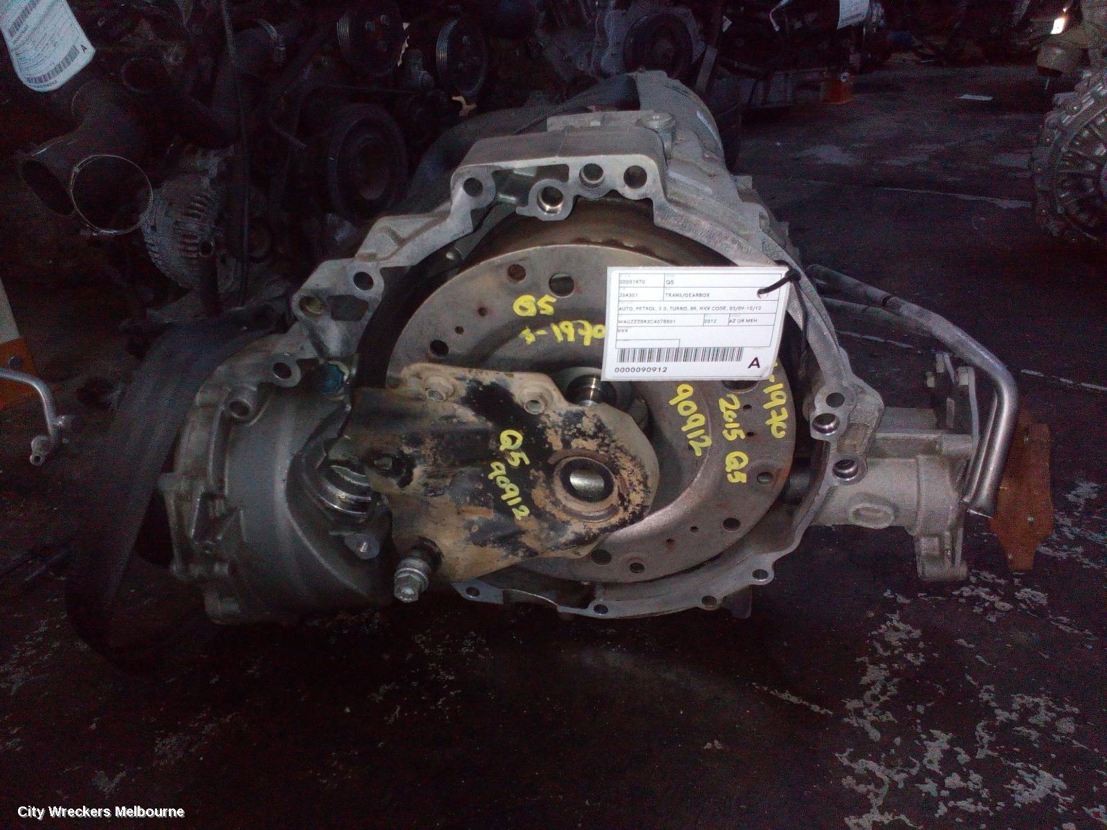 AUDI Q5 TRANS/GEARBOX, AUTO, PETROL, 2.0, TURBO, 8R, NXX CODE, 03/2009 - 10/2012