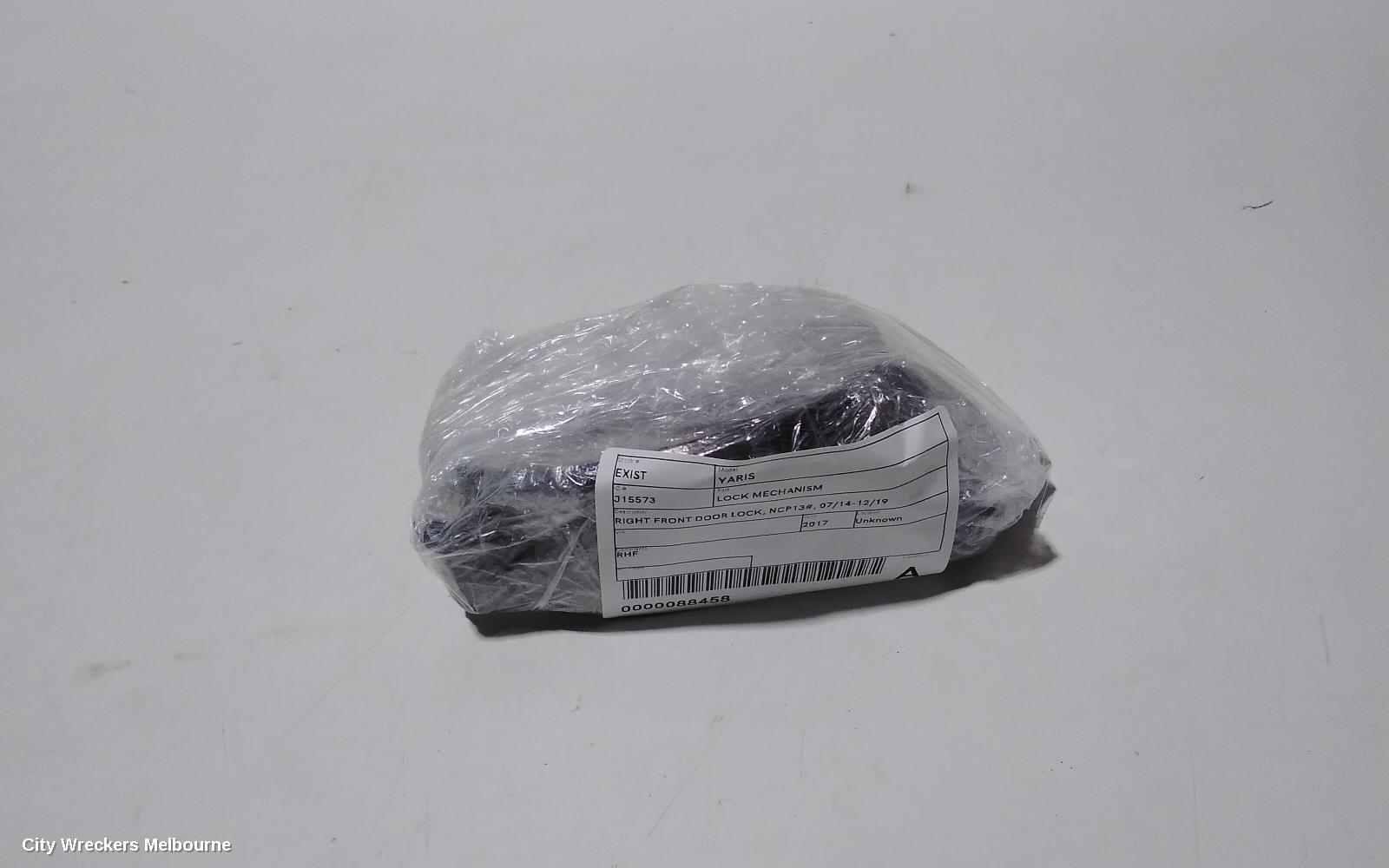 TOYOTA YARIS DOOR/BOOT/GATE LOCK, RIGHT FRONT DOOR LOCK, NCP13#, 07/2014 - 12/2019