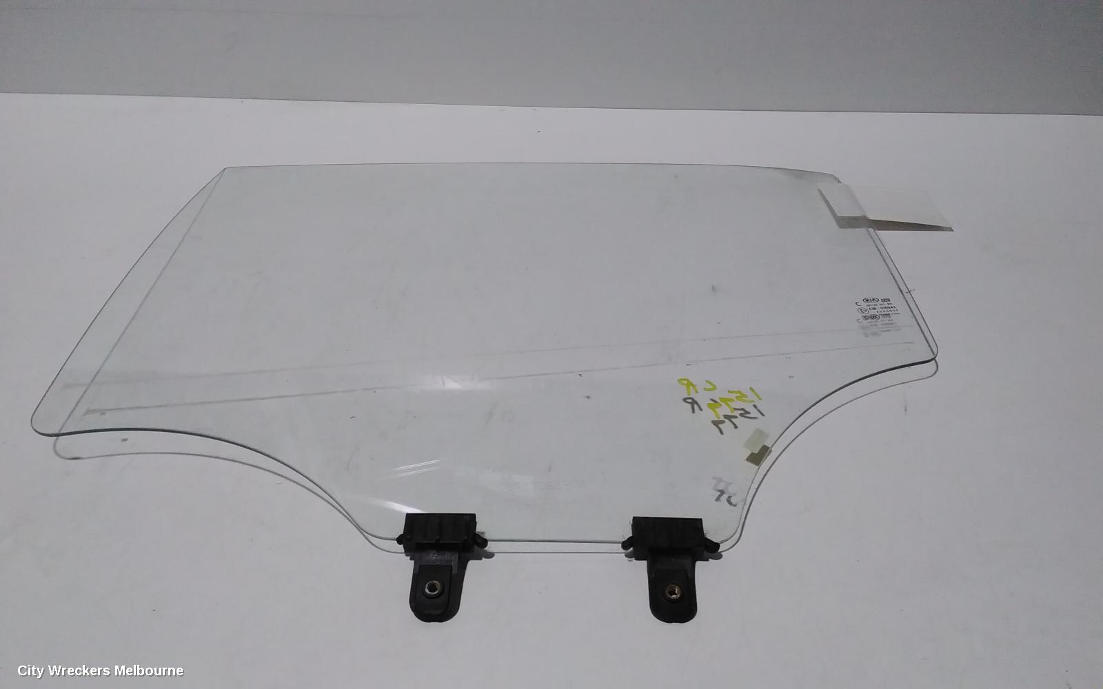 KIA RIO LEFT REAR DOOR WINDOW, YB, 12/2016 - 06/2023