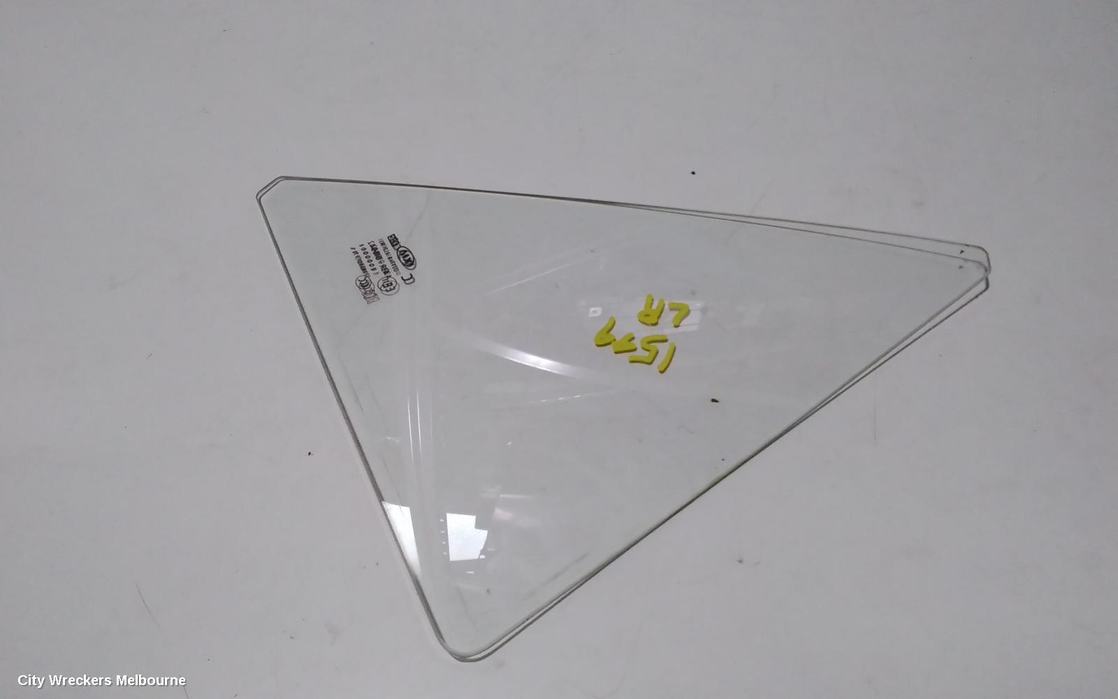 KIA RIO LEFT REAR 1/4 DOOR GLASS, YB, 12/2016 - 06/2023