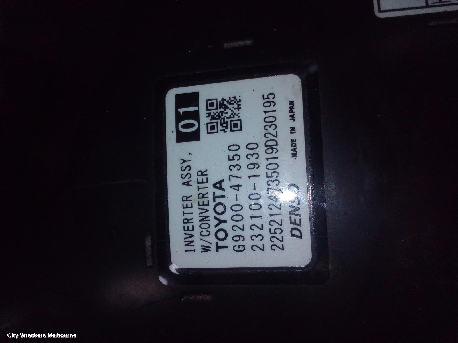 TOYOTA COROLLA INVERTER, HYBRID INVERTER, ZWE211R, 07/2018 ONWARDS