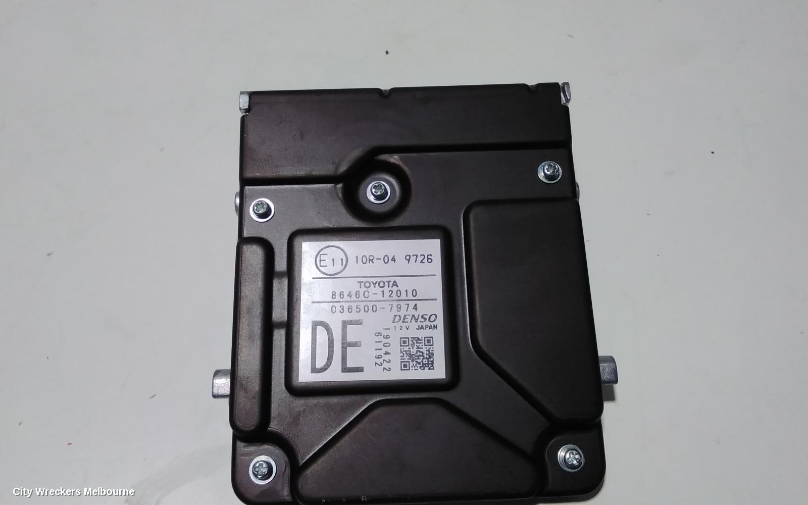 TOYOTA COROLLA REVERSE CAMERA, FRONT CAMERA (WINDSCREEN MOUNTED), E210, 07/2018 - 08/2022