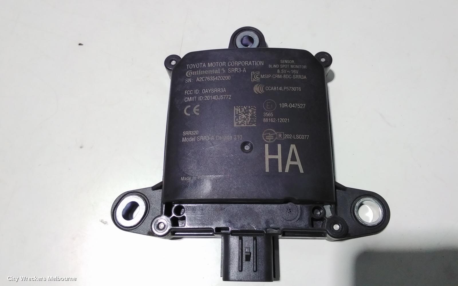 TOYOTA COROLLA, E210, 07/2018 ONWARDS, RHR BLIND SPOT MONITOR SENSOR MODULE 88162-12021: 88552