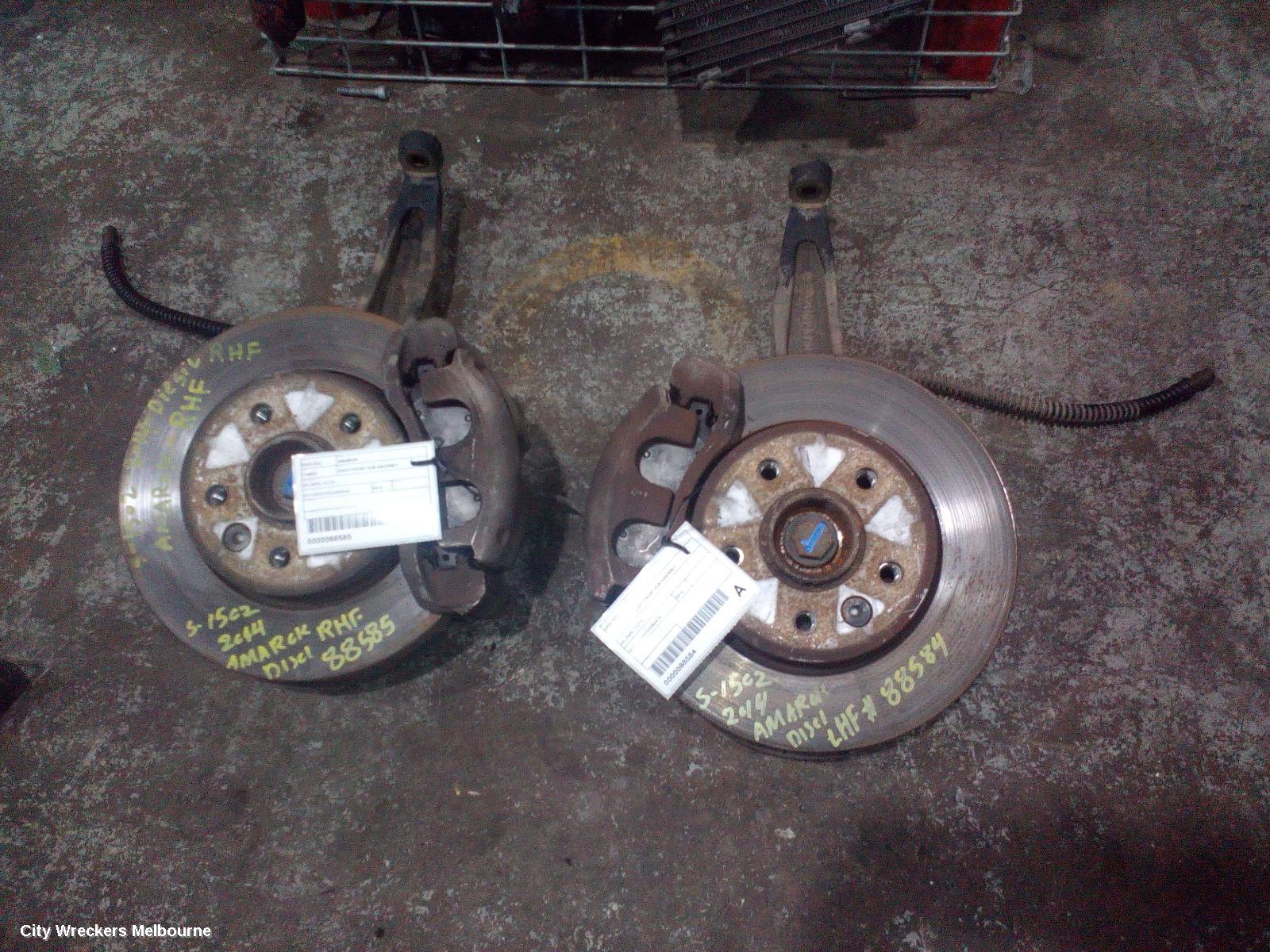 VOLKSWAGEN AMAROK LEFT FRONT HUB ASSEMBLY, MANUAL, RWD/AWD, DIESEL, 2.0, 2H, 12/2010 ONWARDS