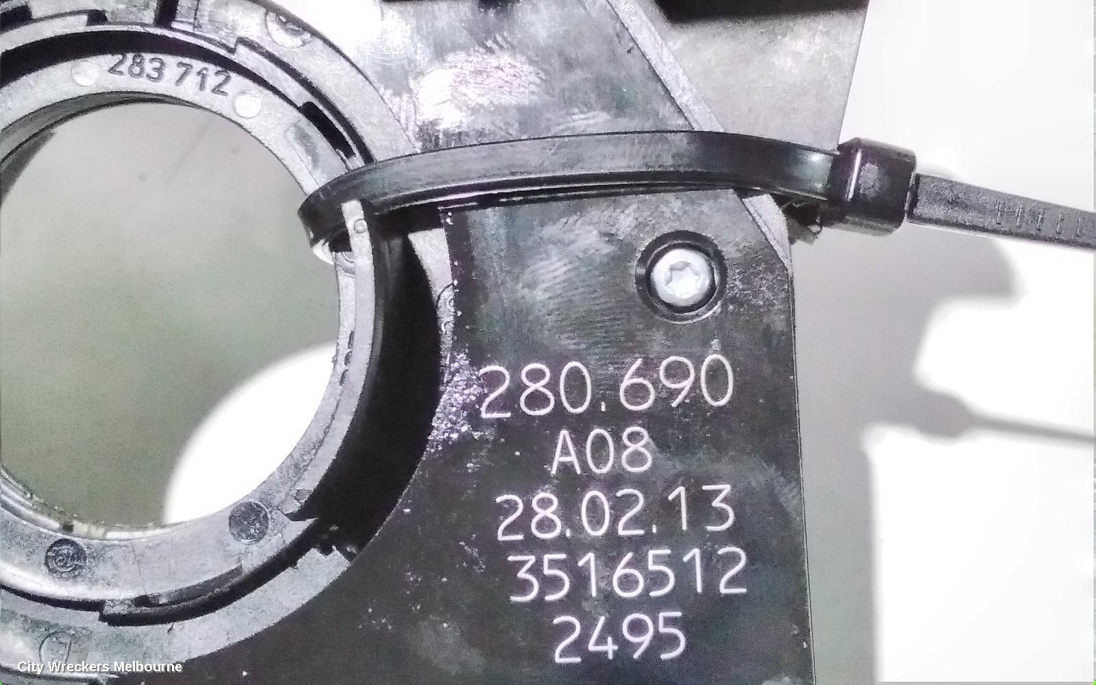 VOLKSWAGEN AMAROK AIRBAG MODULE/SENSOR, CLOCKSPRING, 2H, 12/2010 - 03/2014