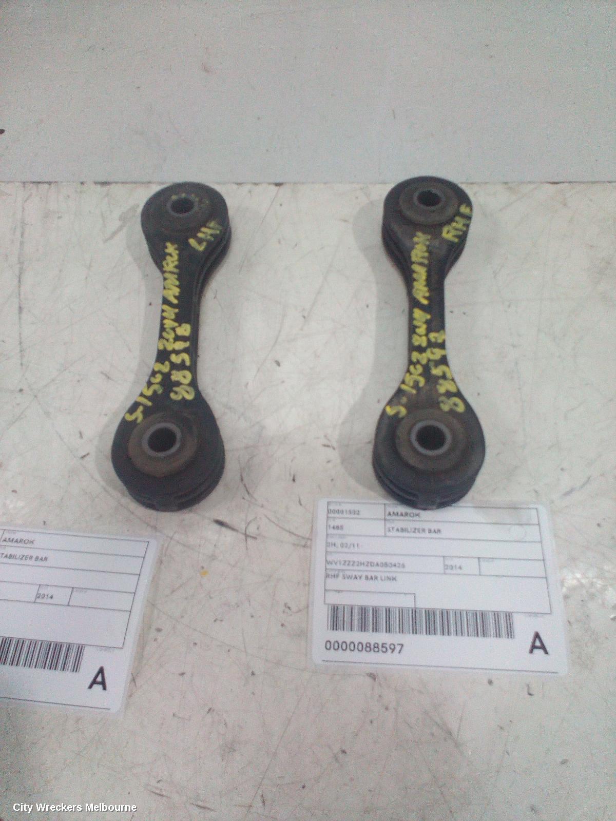 VOLKSWAGEN AMAROK STABILISER BAR, 2H, 02/2011 - 09/2022