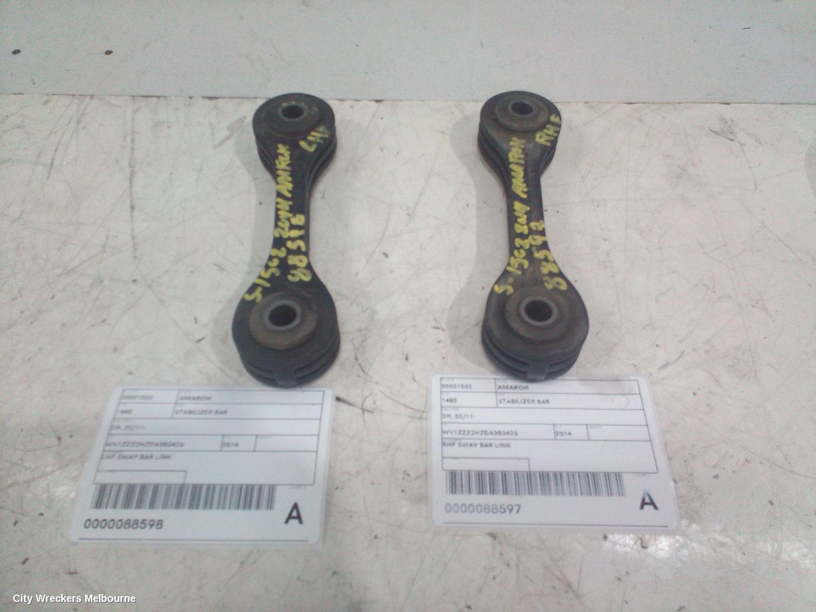 VOLKSWAGEN AMAROK STABILISER BAR, 2H, 02/2011 - 09/2022