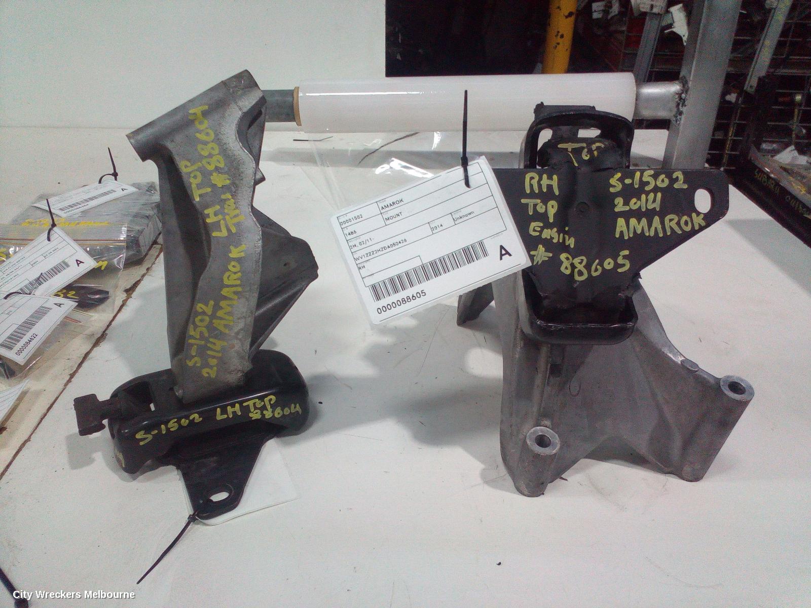 VOLKSWAGEN AMAROK MOUNT, ENGINE MOUNT (RH SIDE), DIESEL, 2.0, TWIN TURBO, 2H, CDCA/CNEA/CSHA CODE, 10/2010 - 09/2022