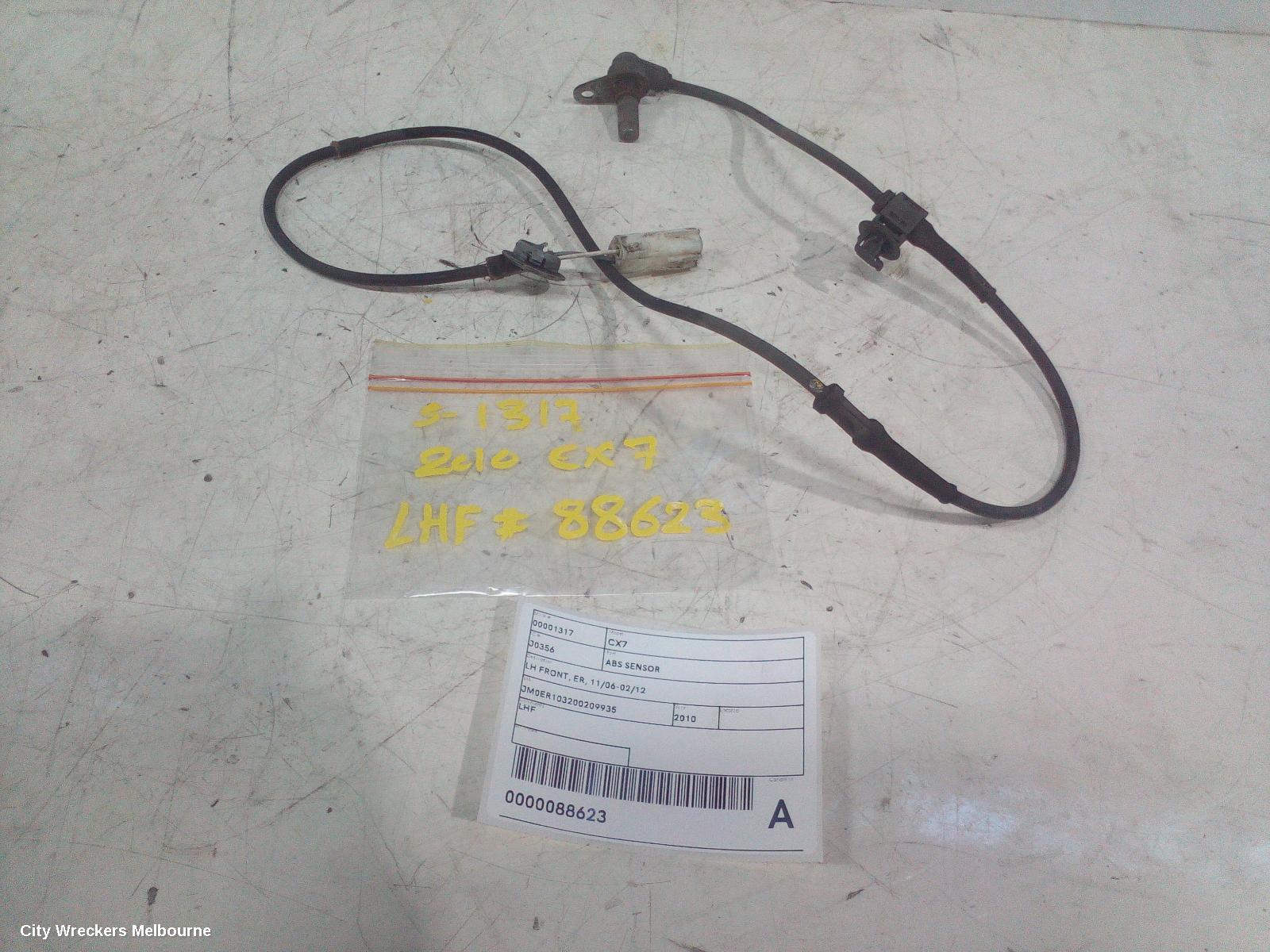MAZDA CX7 ABS SENSOR, LH FRONT, ER, 11/2006 - 02/2012