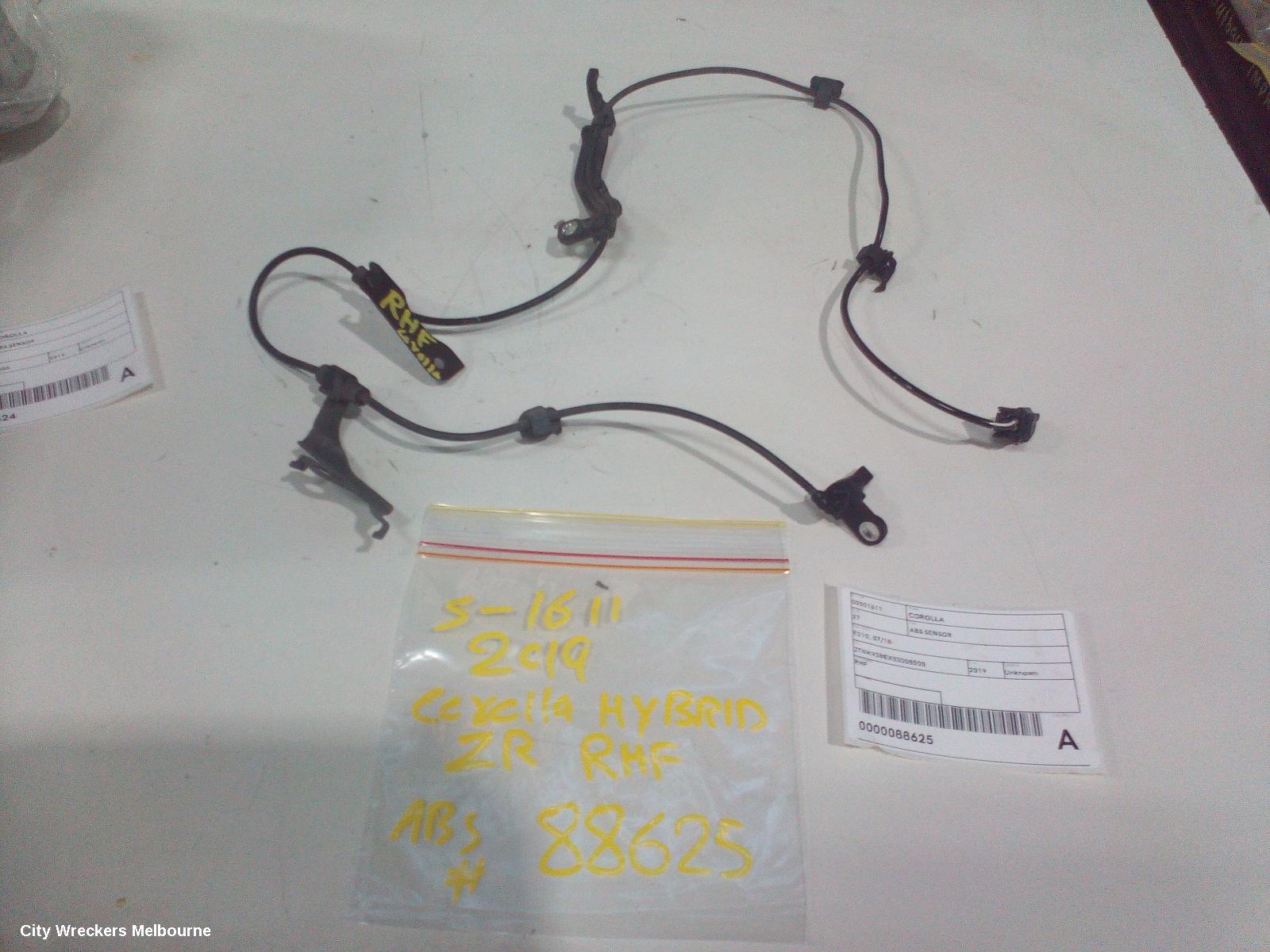 TOYOTA COROLLA ABS SENSOR, RH FRONT, E210, 07/2018 ONWARDS
