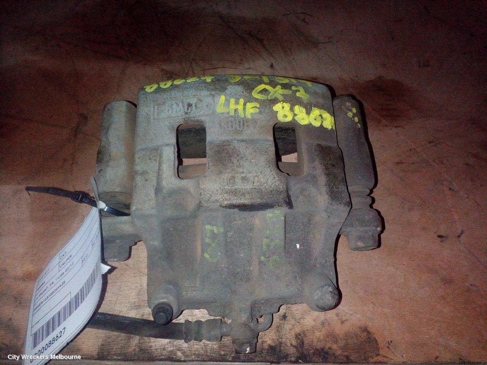 MAZDA CX7 CALIPER, LH FRONT, ER, 11/2006 - 02/2012