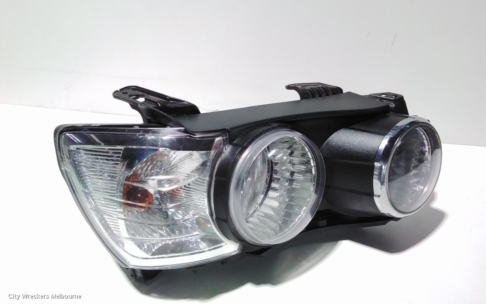HOLDEN BARINA RIGHT HEADLAMP, TM, W/ CHROME RING TYPE, 08/2011 - 08/2016