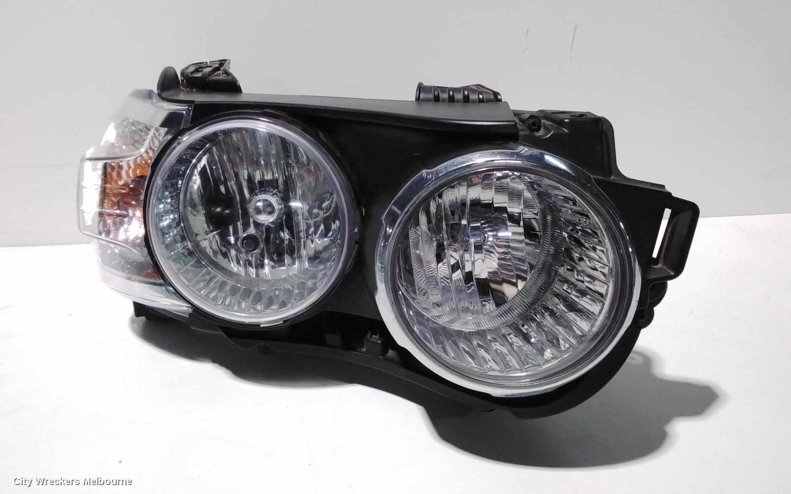 HOLDEN BARINA RIGHT HEADLAMP, TM, W/ CHROME RING TYPE, 08/2011 - 08/2016