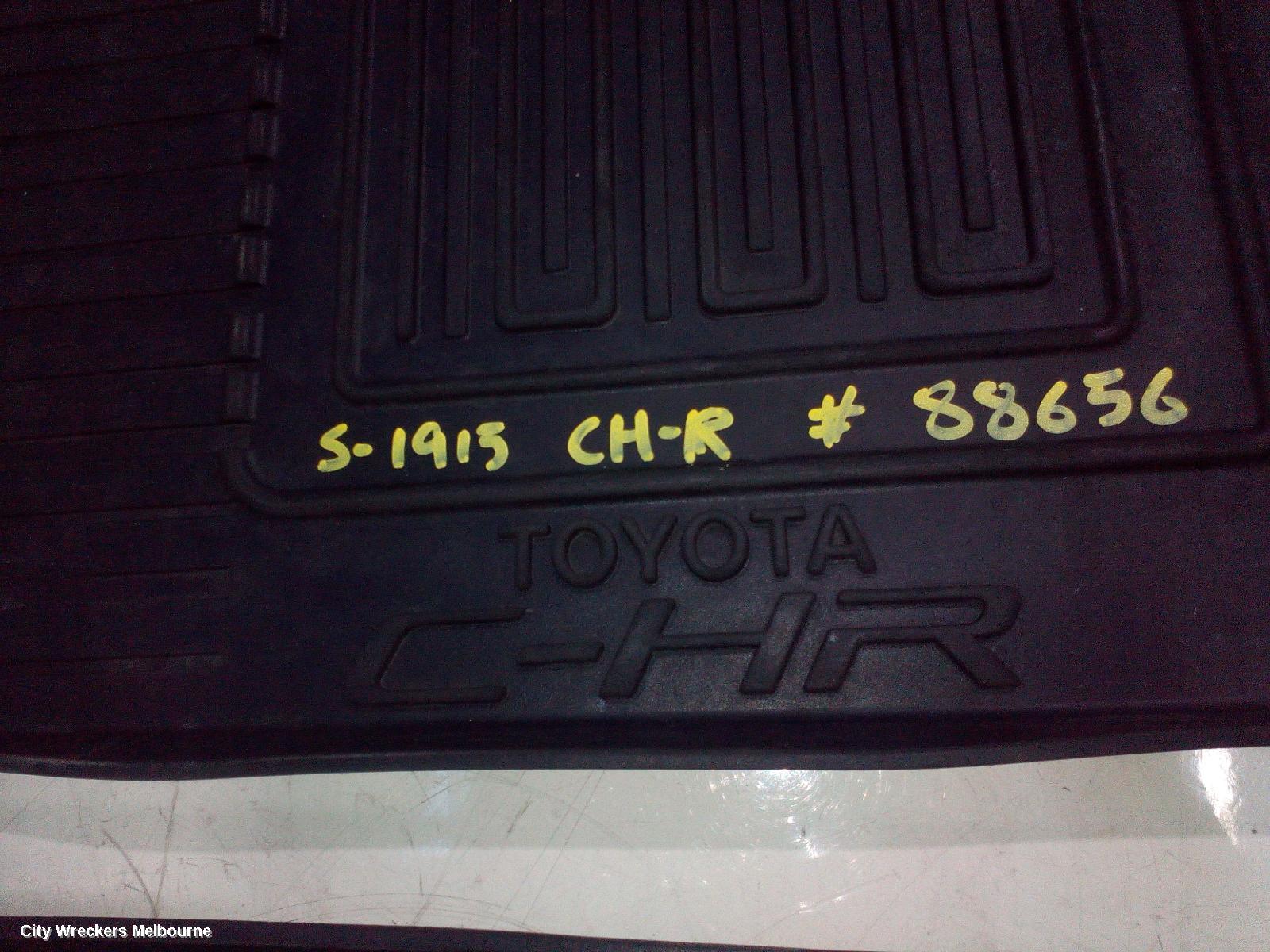 TOYOTA C-HR FLOOR MATS, GEN 1, 12/2016 - 09/2023