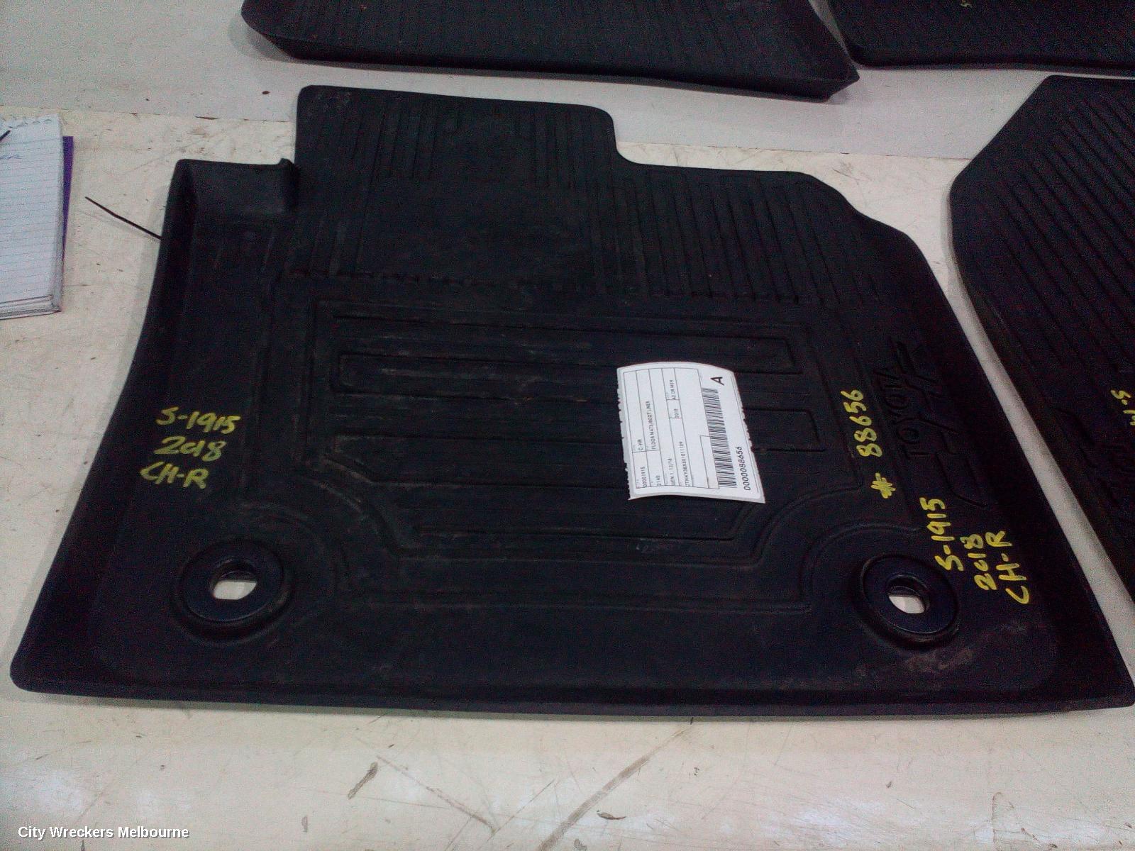 TOYOTA C-HR FLOOR MATS, GEN 1, 12/2016 - 09/2023