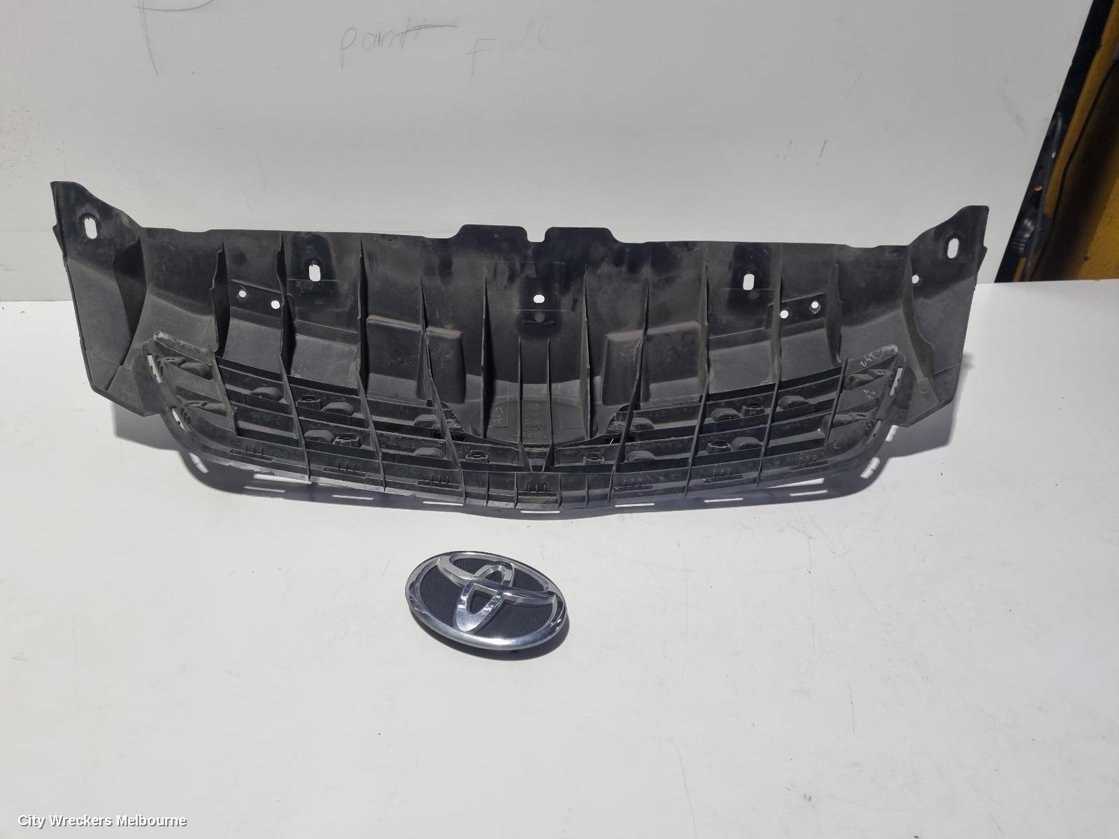 TOYOTA COROLLA GRILLE, RADIATOR GRILLE, ZRE152/20153R, SEDAN, INNER, 03/2007 - 02/2010