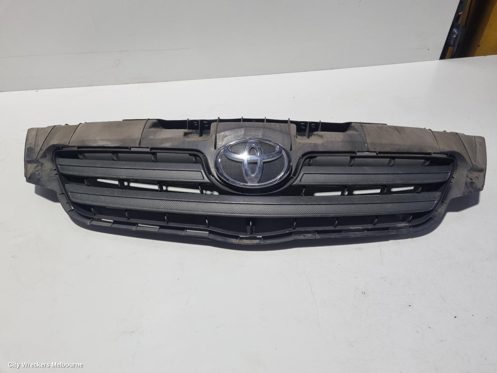 TOYOTA COROLLA GRILLE, RADIATOR GRILLE, ZRE152/20153R, SEDAN, INNER, 03/2007 - 02/2010