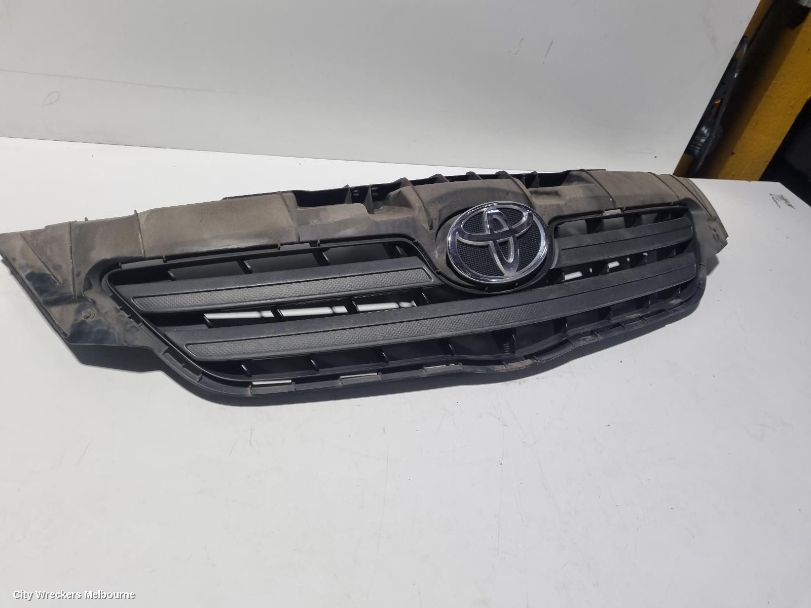 TOYOTA COROLLA GRILLE, RADIATOR GRILLE, ZRE152/20153R, SEDAN, INNER, 03/2007 - 02/2010