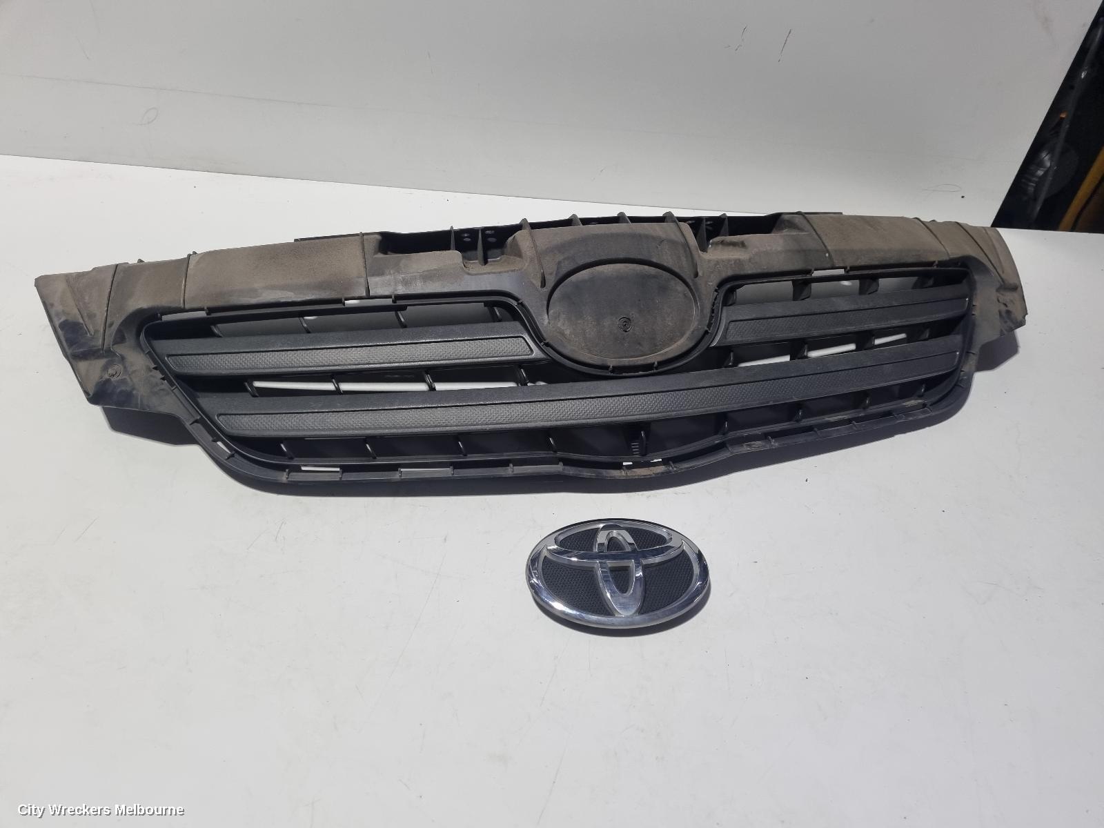 TOYOTA COROLLA GRILLE, RADIATOR GRILLE, ZRE152/20153R, SEDAN, INNER, 03/2007 - 02/2010