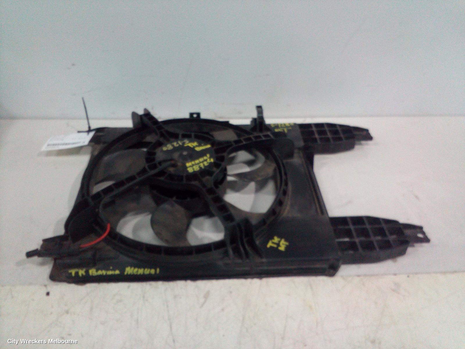 HOLDEN BARINA FAN, DUAL ASSY, TK, 07/2008 - 12/2012