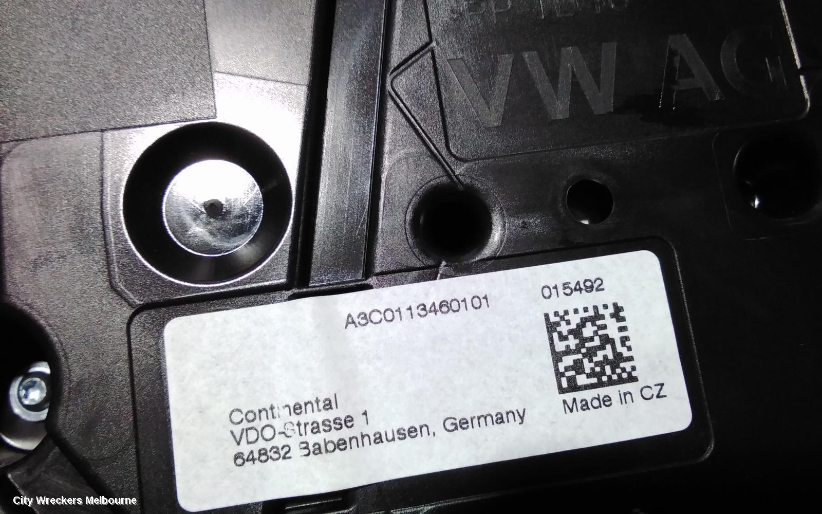 VOLKSWAGEN CRAFTER INSTRUMENT CLUSTER, AUTO T/M, SY1, 08/2017 ONWARDS
