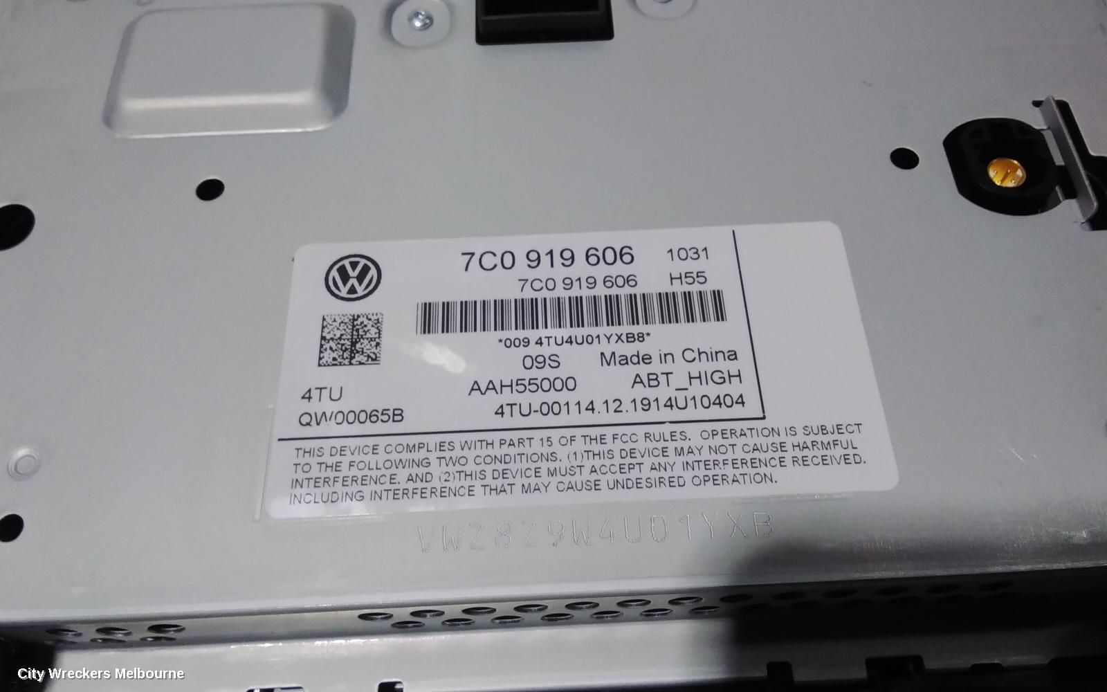 VOLKSWAGEN CRAFTER RADIO/CD/DVD/SAT/TV, DISPLAY UNIT, 8IN, TOUCHSCREEN, SY1, 08/2017 ONWARDS