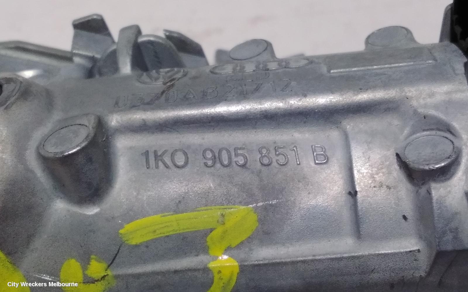 VOLKSWAGEN CADDY IGNITION W/ KEY, 2K, PETROL, MANUAL T/M 08/2010 - 06/2015
