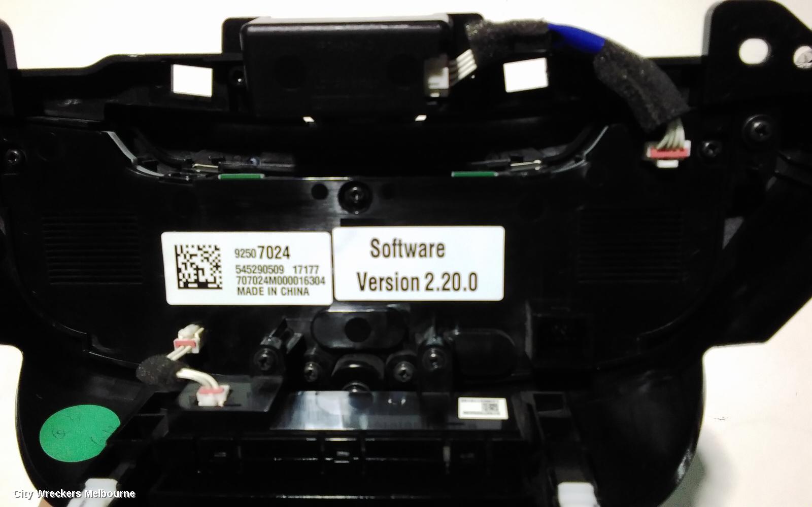 HOLDEN COMMODORE HEATER/AC CONTROLS, VF, 05/2013 - 12/2017