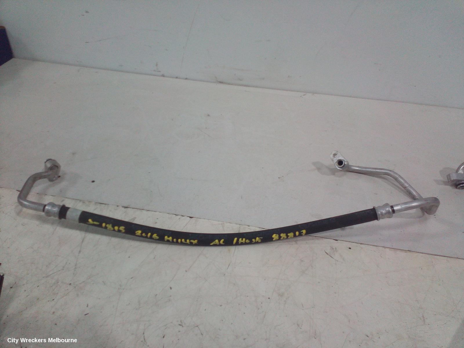 TOYOTA HILUX A/C HOSES, PETROL, 2.7, 2TR-FE, COMPRESSOR TO CONDENSER, 09/2015 ONWARDS