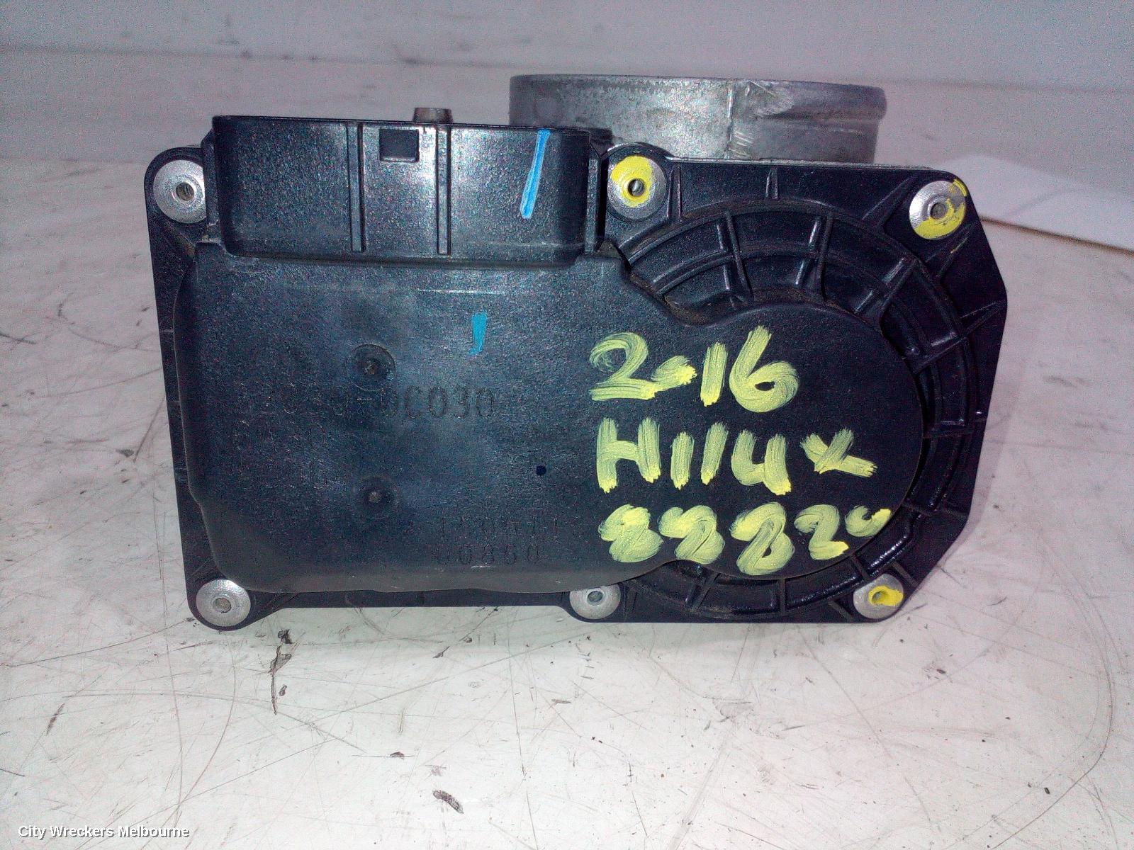 TOYOTA HILUX THROTTLE BODY, 2.7, PETROL, 09/2015 ONWARDS