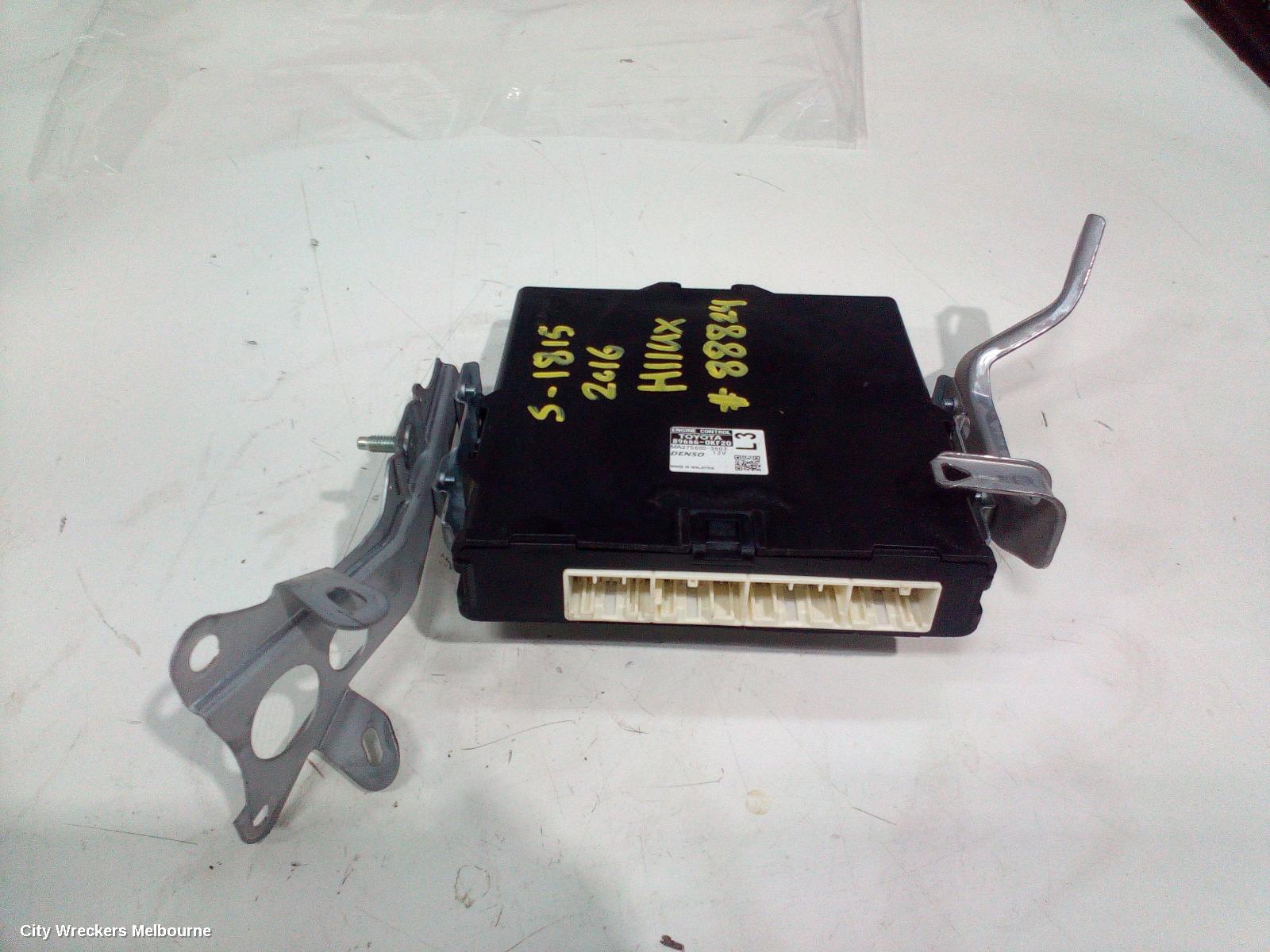 TOYOTA HILUX ECU, ENGINE ECU, 2.7, 2TR-FE, PETROL, AUTO T/M, ECU ONLY, 09/2015 ONWARDS