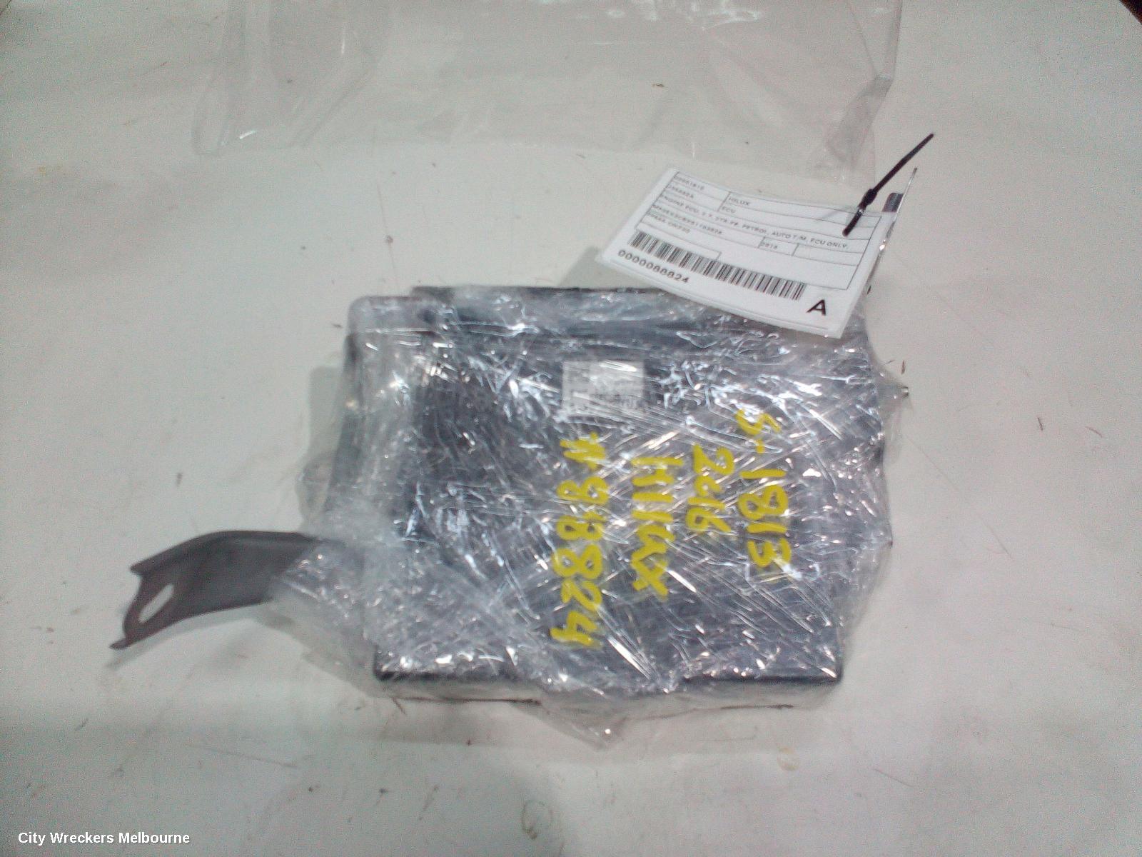 TOYOTA HILUX ECU, ENGINE ECU, 2.7, 2TR-FE, PETROL, AUTO T/M, ECU ONLY, 09/2015 ONWARDS