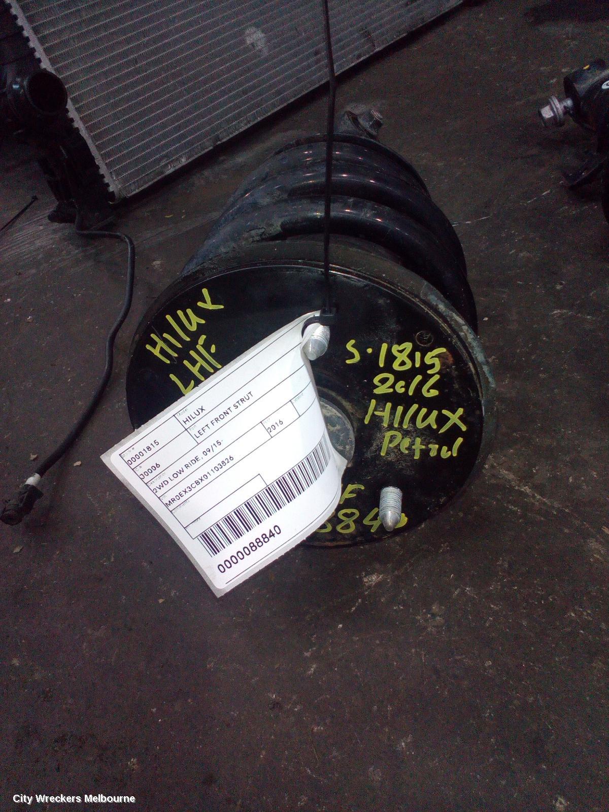 TOYOTA HILUX LEFT FRONT STRUT, 2WD LOW RIDE, 09/2015 ONWARDS