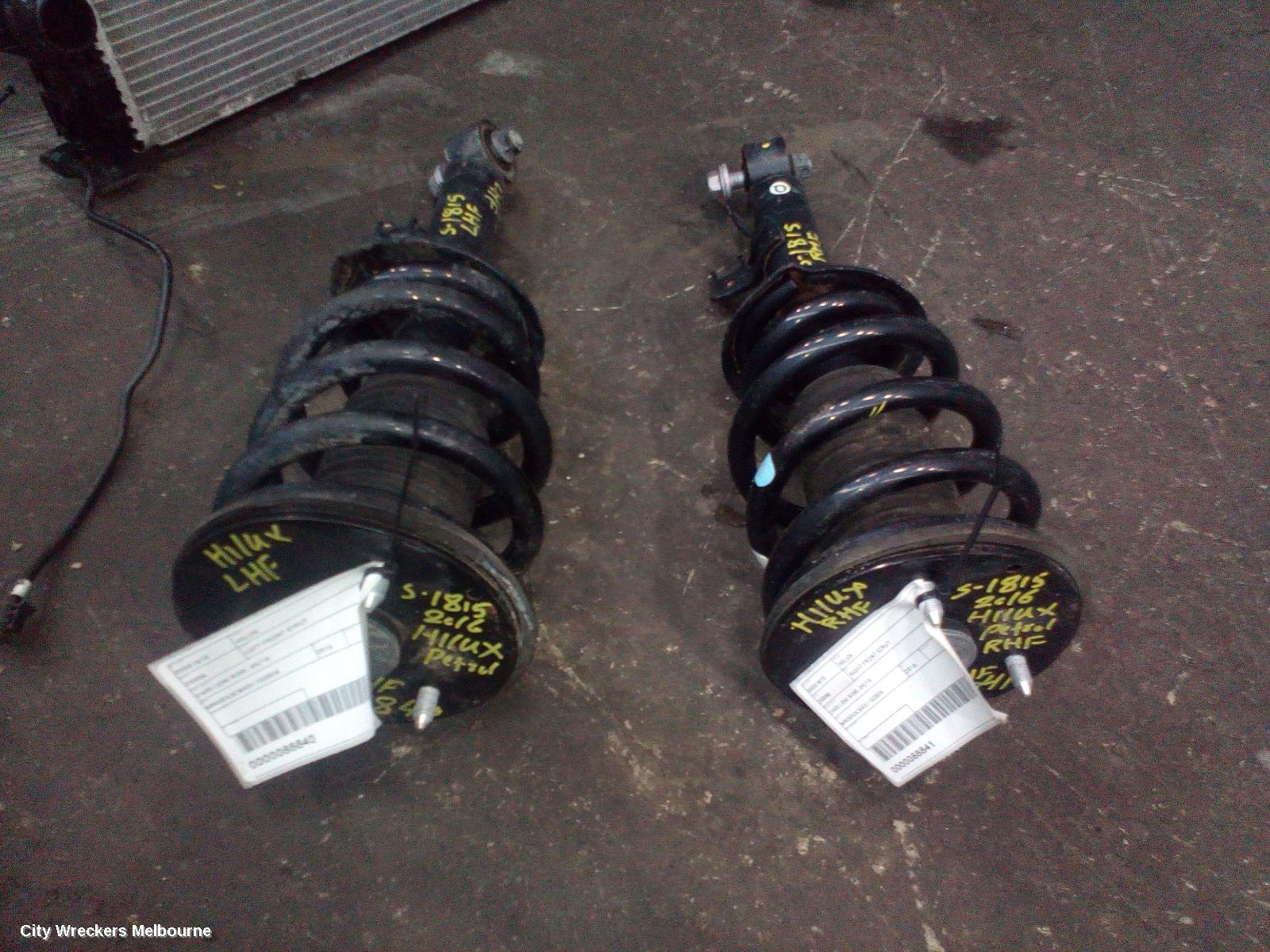 TOYOTA HILUX LEFT FRONT STRUT, 2WD LOW RIDE, 09/2015 ONWARDS