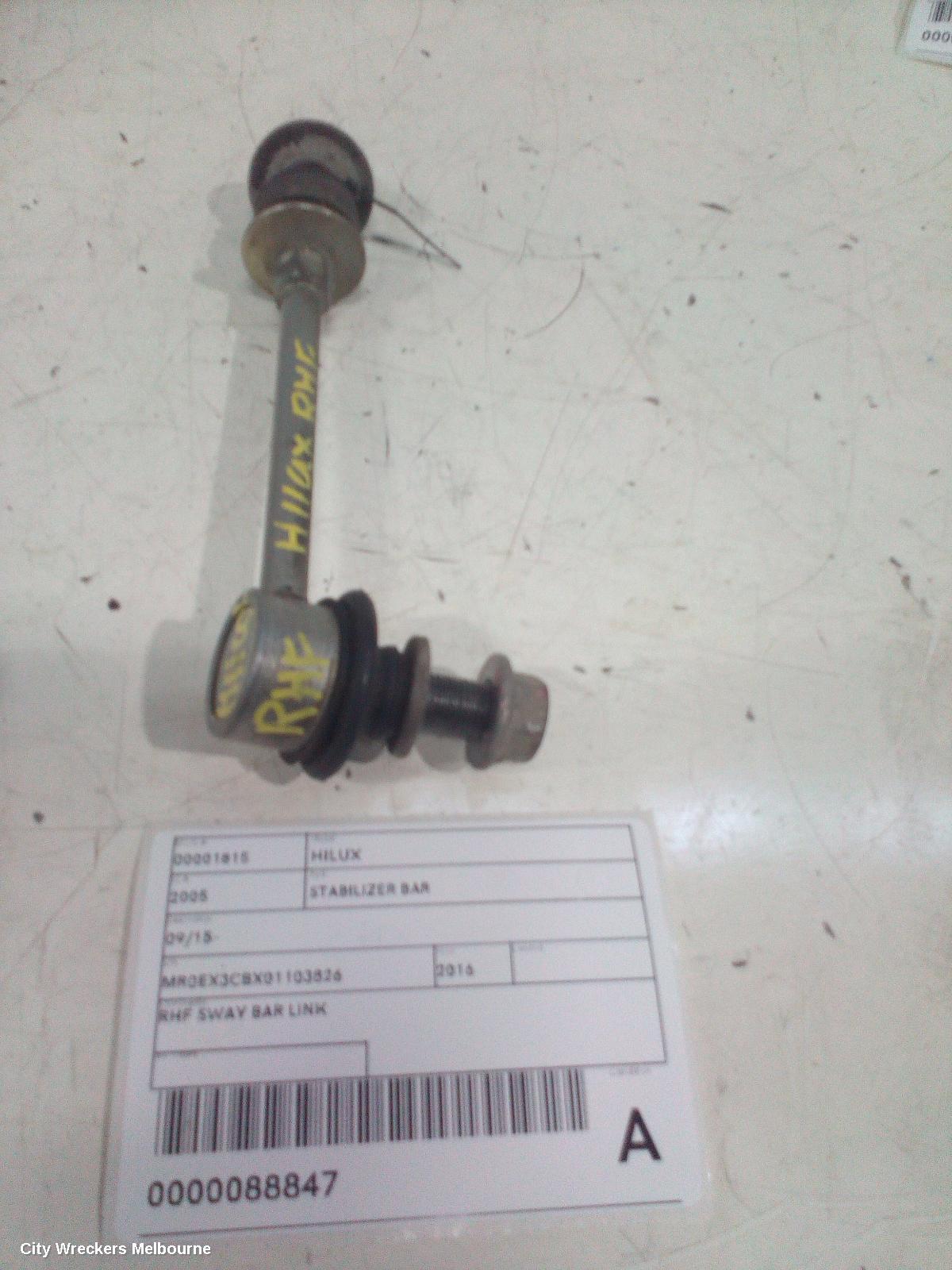 TOYOTA HILUX STABILISER BAR, 2WD, FRONT SWAY BAR, 09/2015 ONWARDS