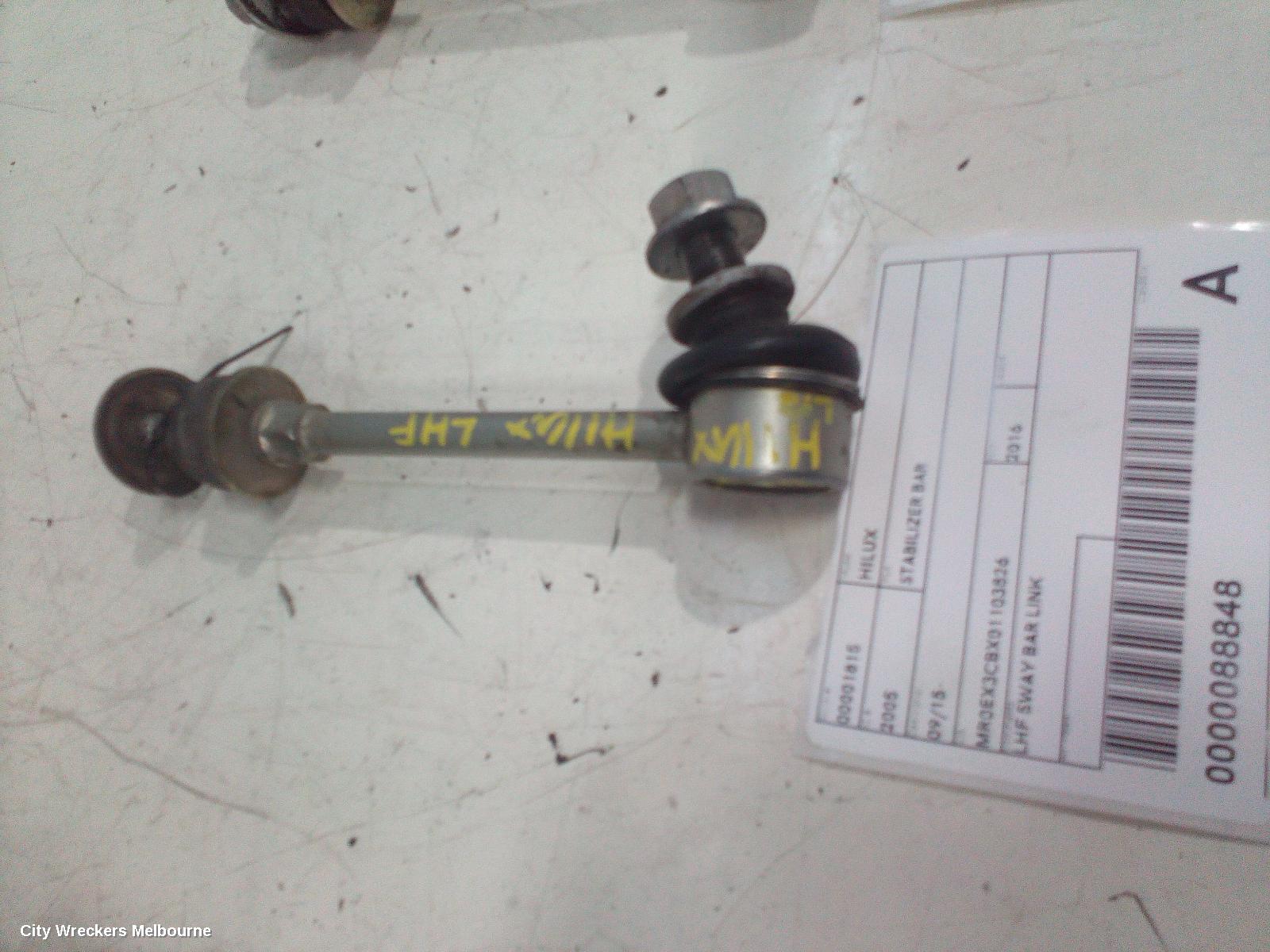 TOYOTA HILUX STABILISER BAR, 2WD, FRONT SWAY BAR, 09/2015 ONWARDS