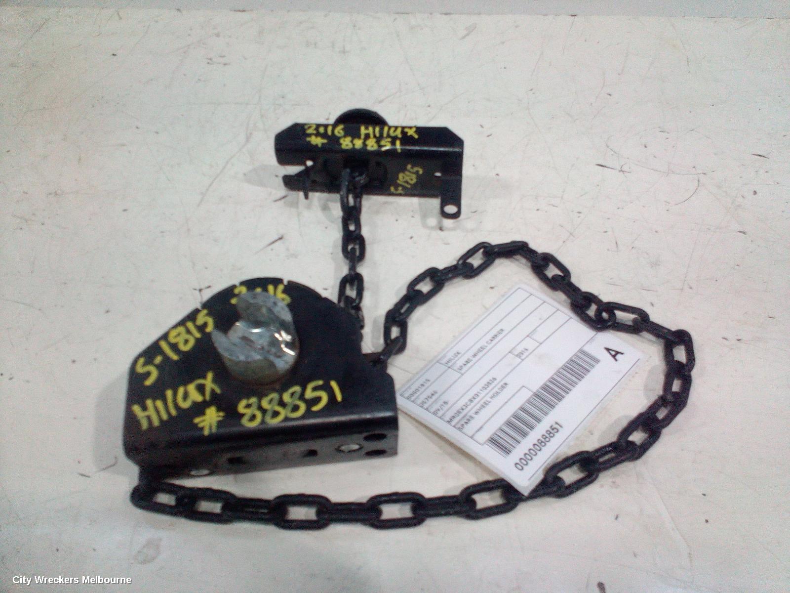 TOYOTA HILUX SPARE WHEEL CARRIER, 09/2015 ONWARDS