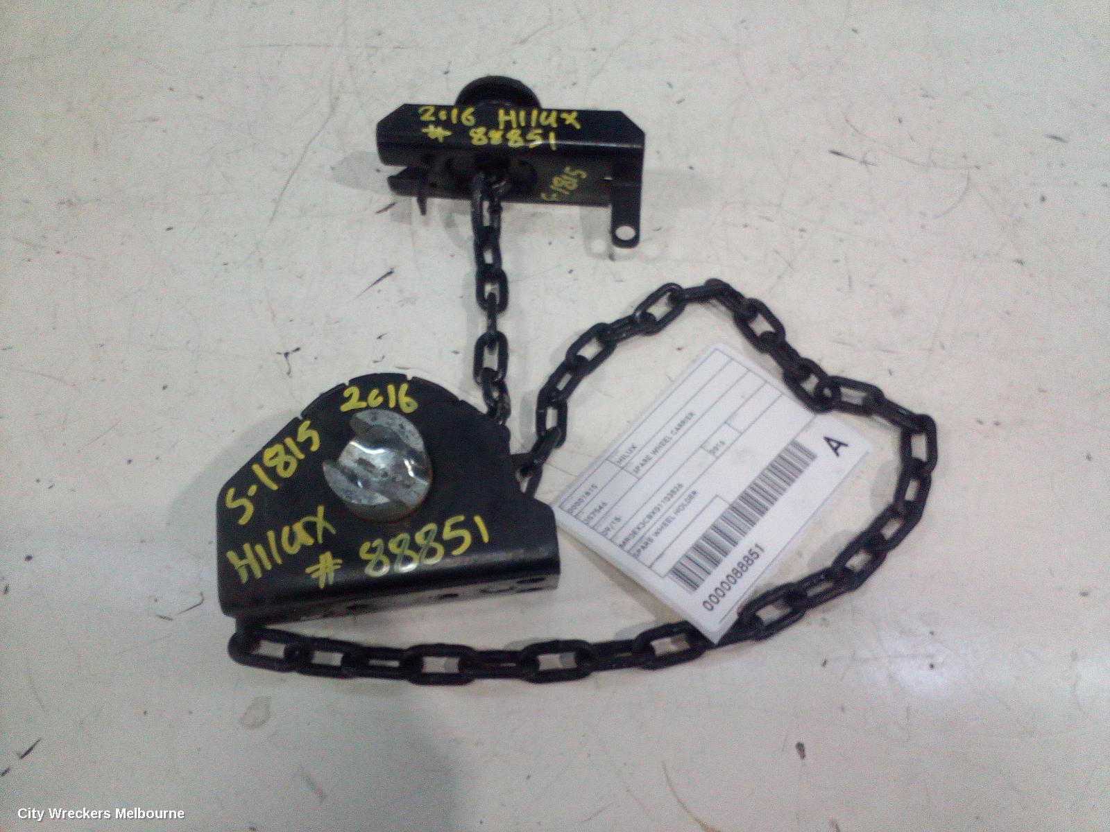 TOYOTA HILUX SPARE WHEEL CARRIER, 09/2015 ONWARDS