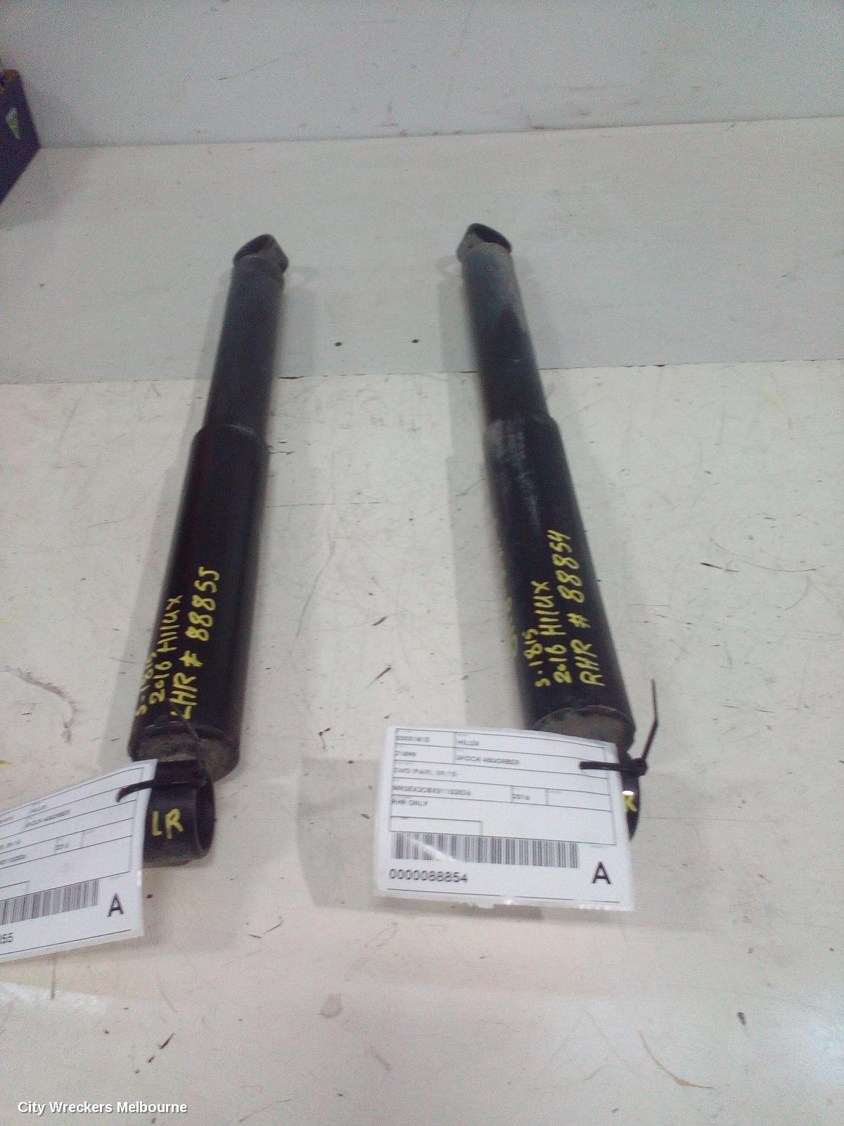 TOYOTA HILUX SHOCK ABSORBER, 2WD, REAR (RH SIDE), LOW RIDE, 09/2015 ONWARDS
