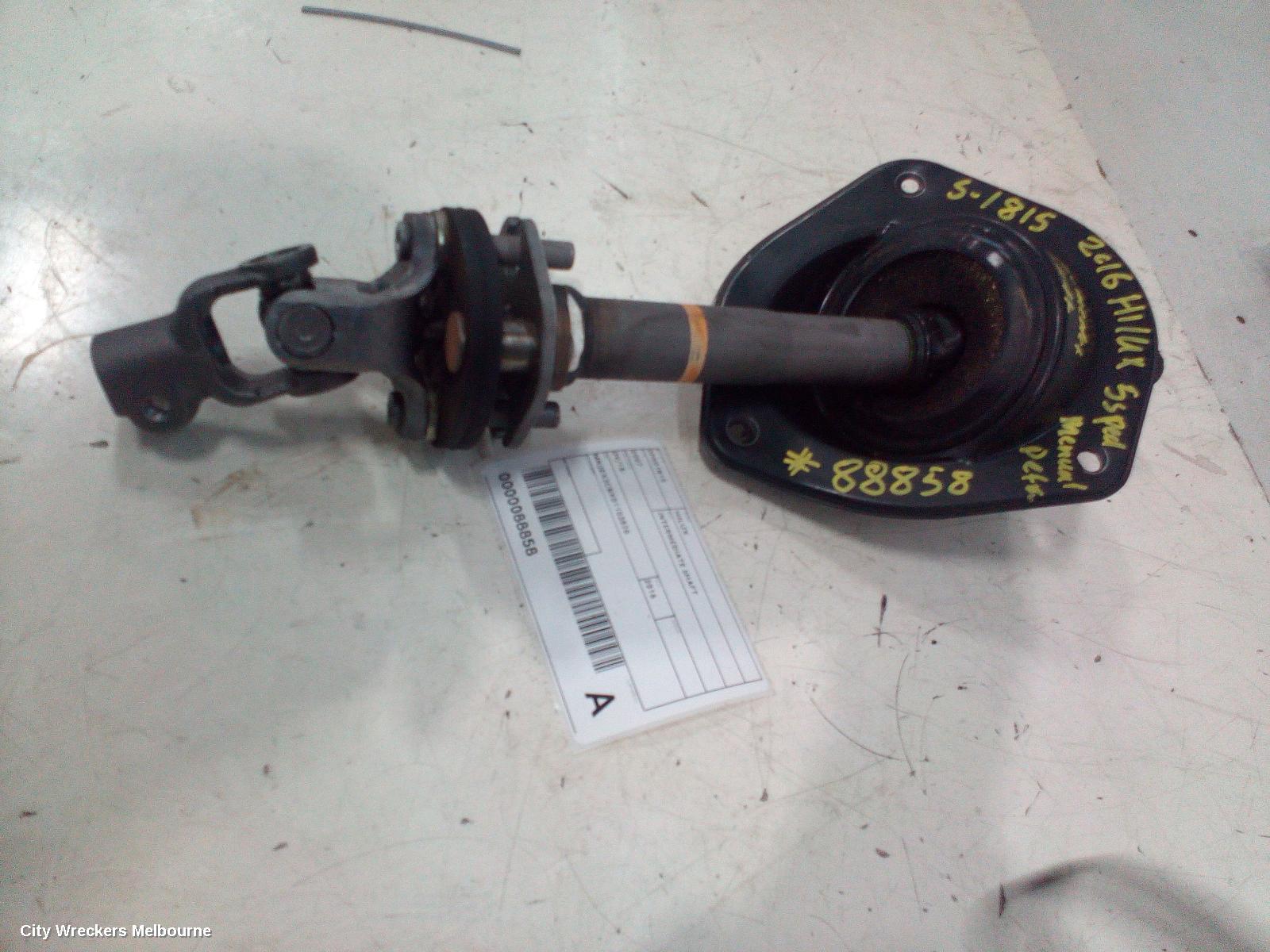 TOYOTA HILUX STEERING INTERMEDIATE SHAFT, 2WD, 09/2015 ONWARDS