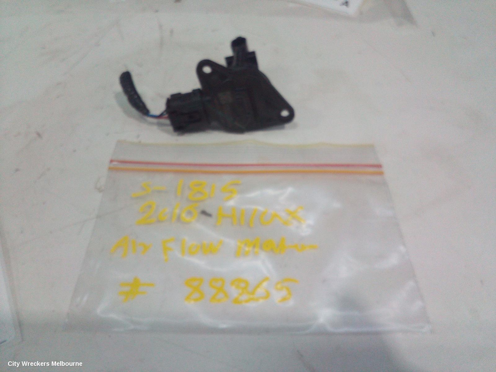 TOYOTA HILUX AIR FLOW METER, 2.7, PETROL, 09/2015 ONWARDS