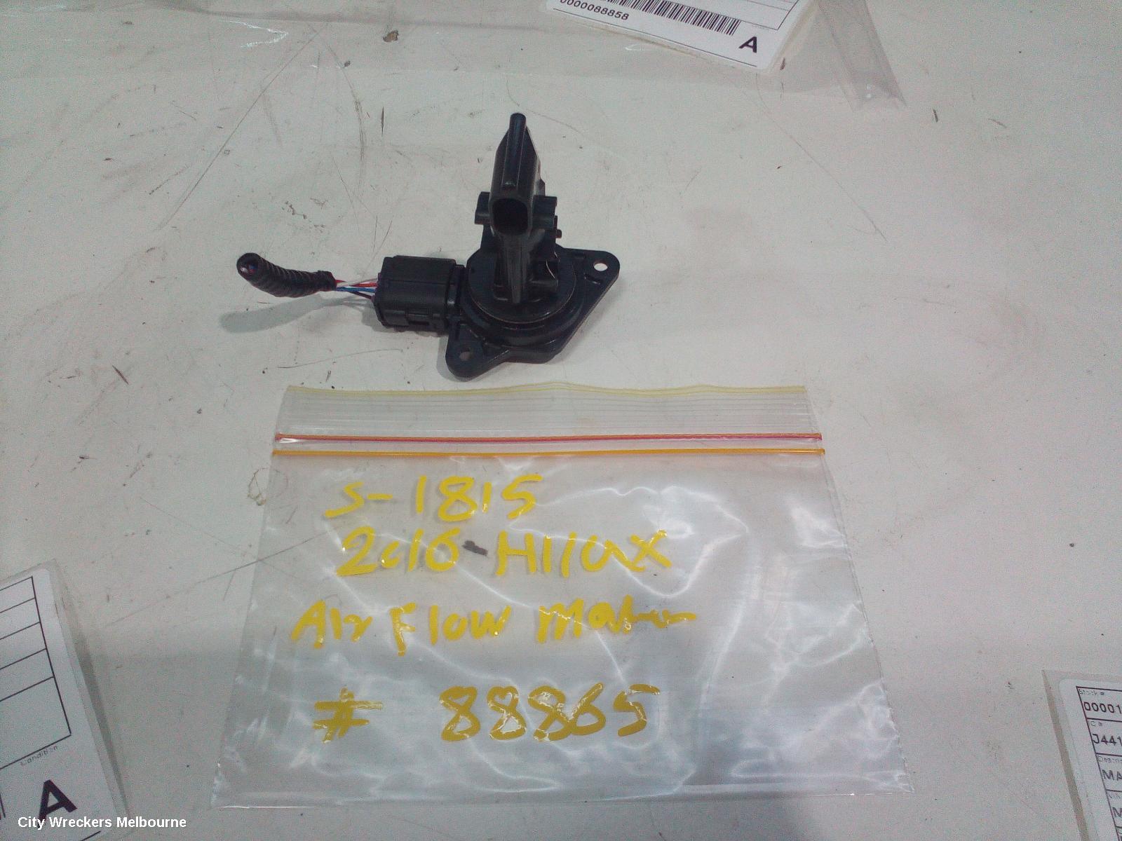 TOYOTA HILUX AIR FLOW METER, 2.7, PETROL, 09/2015 ONWARDS