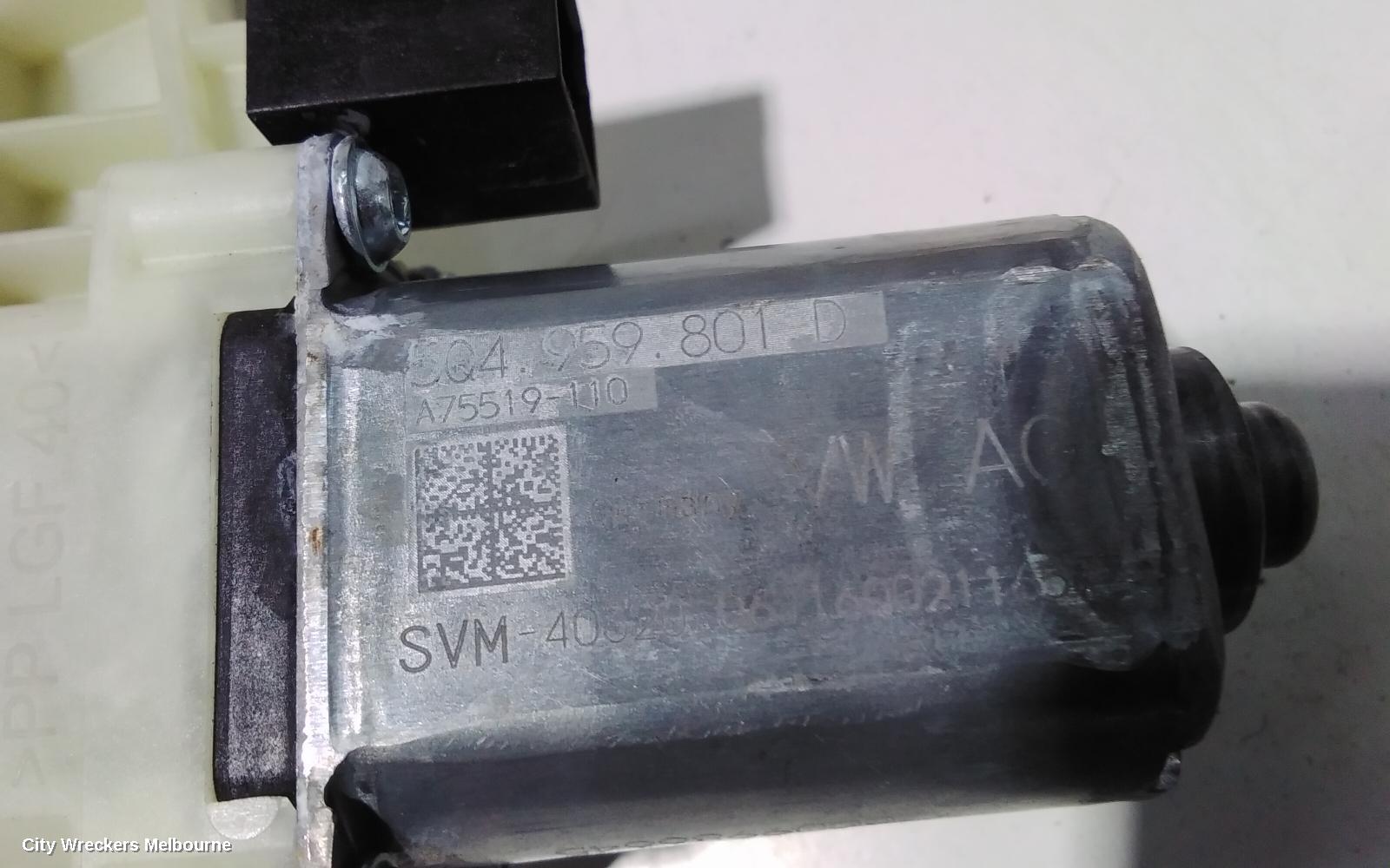 VOLKSWAGEN PASSAT RIGHT REAR WND REG/MOTOR, B8/MK7, 06/2015 - 05/2023
