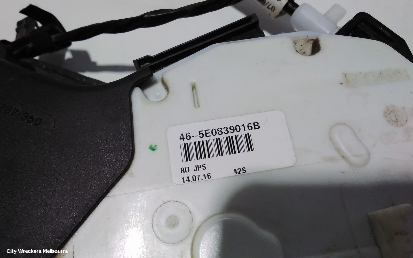 VOLKSWAGEN PASSAT DOOR/BOOT/GATE LOCK, RIGHT REAR DOOR LOCK, B8/MK7, 06/2015 ONWARDS